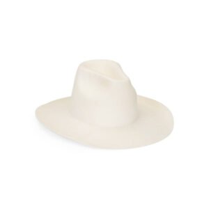 Nash Western - Snow wool felt cowboy hat, wide brim, tall crown