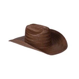 Wesley Cowboy straw cowboy hat in brown, perfect for sun protection and style.